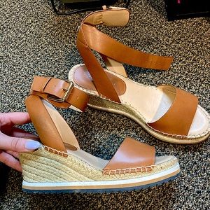 Tommy Hilfiger Brown Sporty Wedge Sandals
